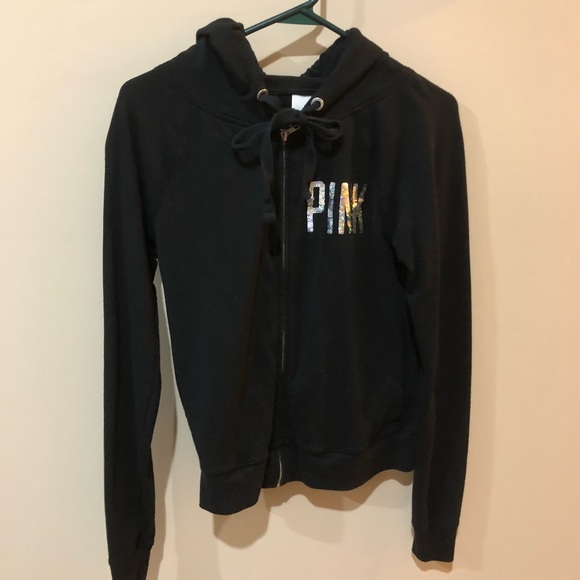 💕PINK Zippered Hoody - Picture 1 of 5